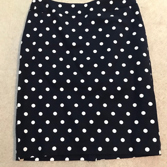Merona Dresses & Skirts - Cute blue polka dot pencil skirt
